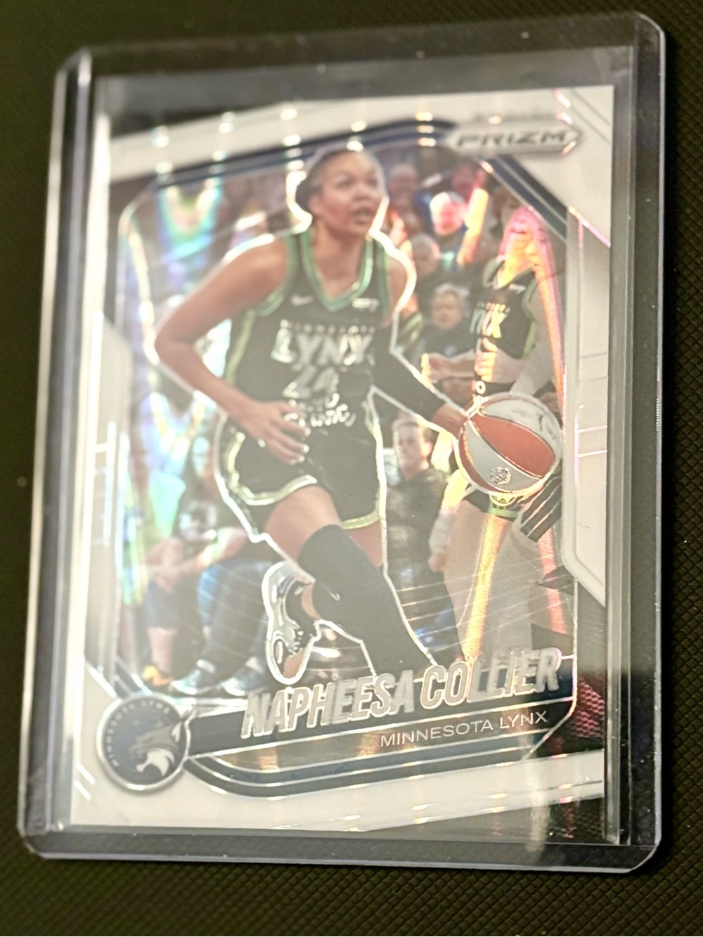 Napheesa Collier Basketball Card White Seismic Wave Prizm Minnesota Lynx